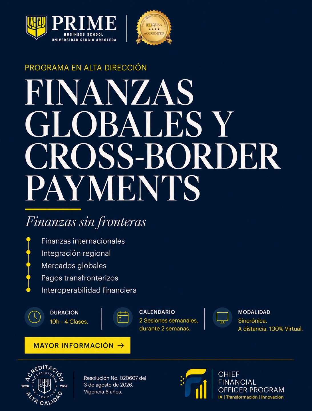 GLOBAL FINANCE & CROSS-BORDER STRATEGY